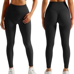 RXRXCOCO Black Ribbed Workout Leggings
